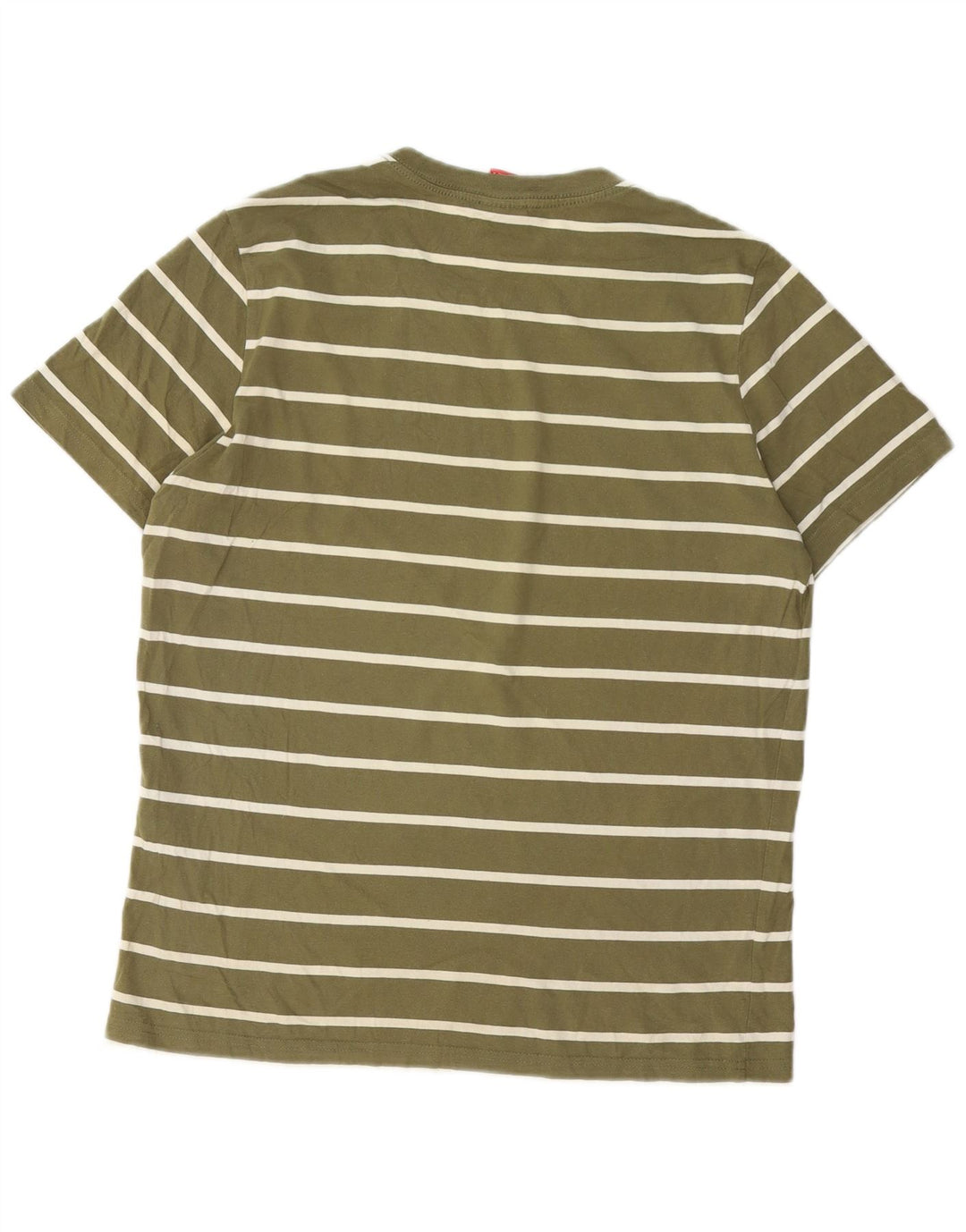 Ανδρικό T-Shirt Puma Top Βαμβακερό μεσαίο χακί ριγέ