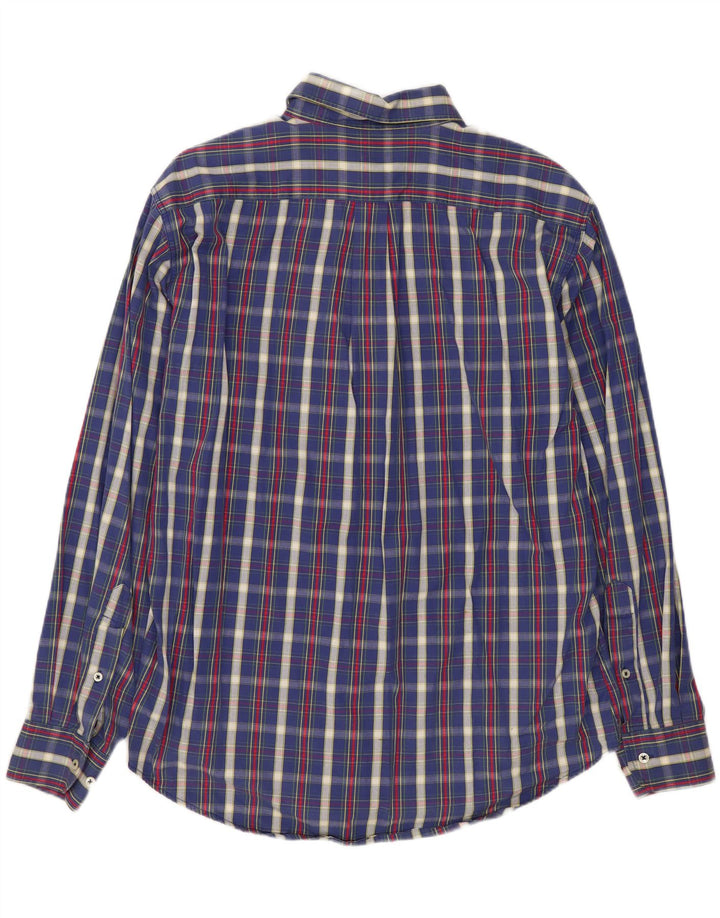 Ανδρικό πουκάμισο Benetton Small Navy Blue Check
