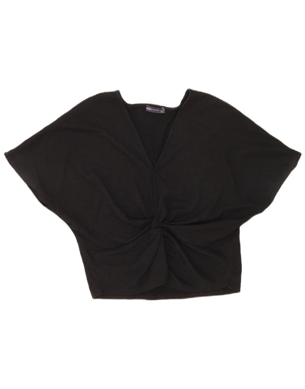 Marks & Spencer Γυναικεία Μπλούζα Τοπ UK 16 Large Black Polyester