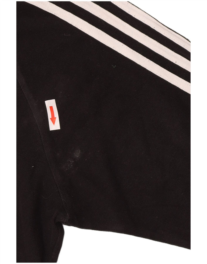 Ανδρικό γραφικό τοπ Adidas μακρυμάνικο μεσαίο μαύρο βαμβακερό