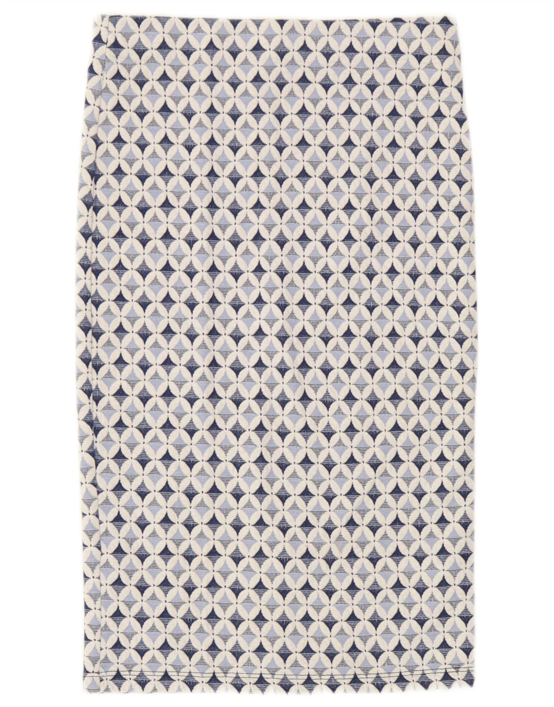 Zara Γυναικεία Trafaluc ίσια φούστα Medium W28 Blue Geometric Polyester