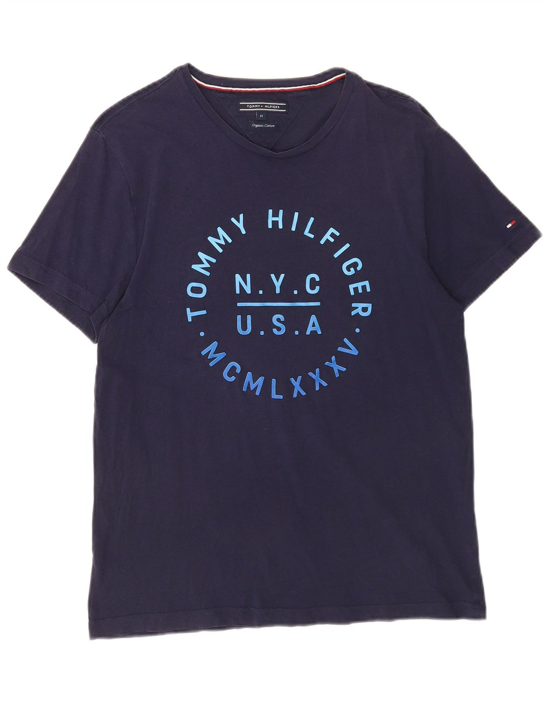 Ανδρικό γραφικό T-Shirt Tommy Hilfiger Top Medium Navy Blue