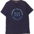 Ανδρικό γραφικό T-Shirt Tommy Hilfiger Top Medium Navy Blue
