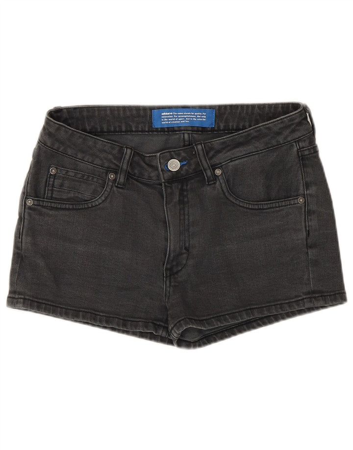 Γυναικείο τζιν σορτς ADIDAS W26 μικρό γκρι βαμβακερό