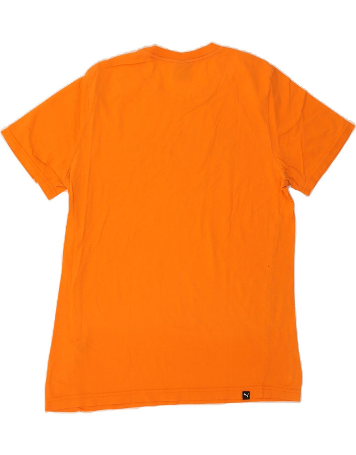 PUMA Mens Graphic T-Shirt Top Large Orange Vintage Puma and Second-Hand Puma from Messina Hembry 