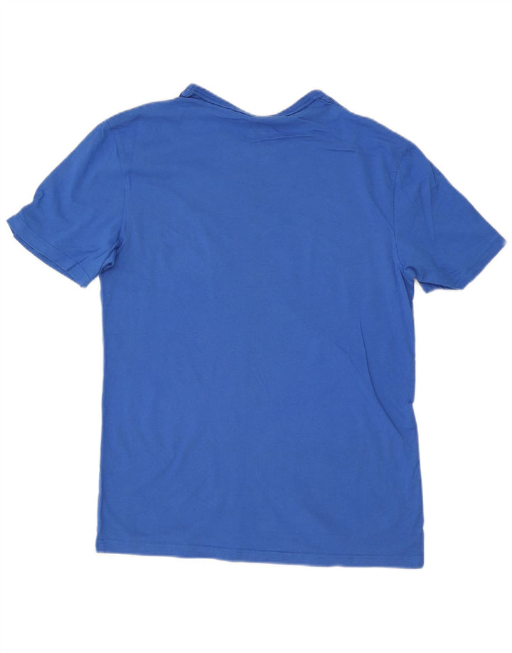 Champion Ανδρικό γραφικό T-Shirt Top Μικρό Μπλε Βαμβακερό