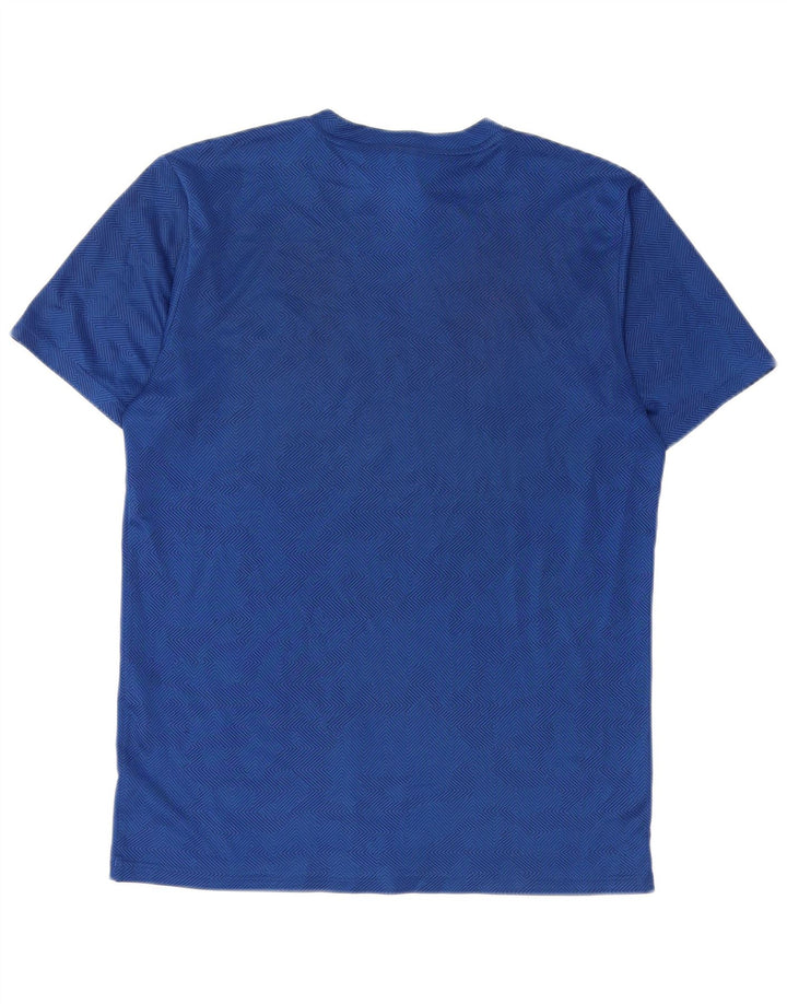 Adidas Γυναικείο T-Shirt Climalite Top Small Blue Geometric Polyester