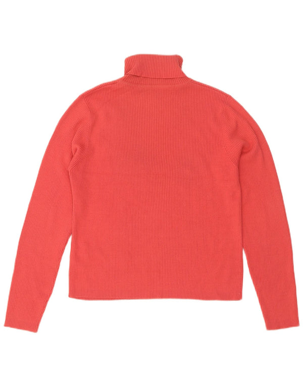 Marks & Spencer Γυναικείο Crop Roll Neck πουλόβερ UK 14 Medium Red