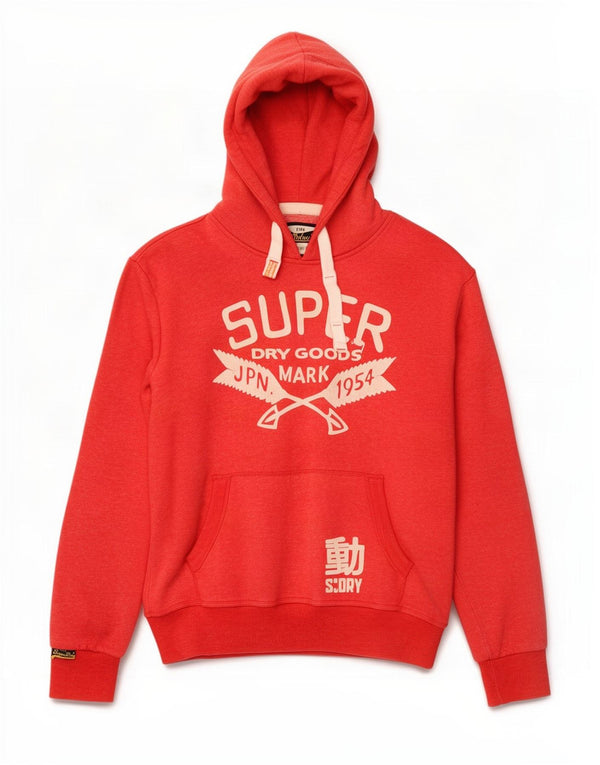Ανδρικό γραφικό κουκούλα Superdry 2XL, κόκκινο βαμβακερό