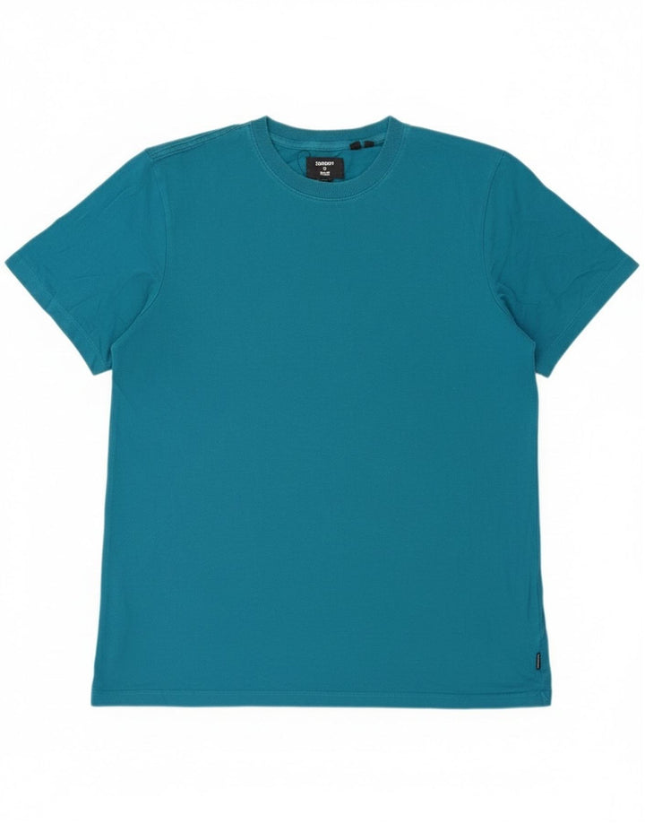 Superdry Γυναικείο T-Shirt Top μεγάλο μπλε βαμβακερό