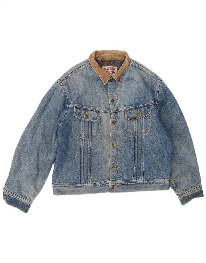 Lee Ανδρικό Τζιν Μπουφάν UK 40 Large Blue