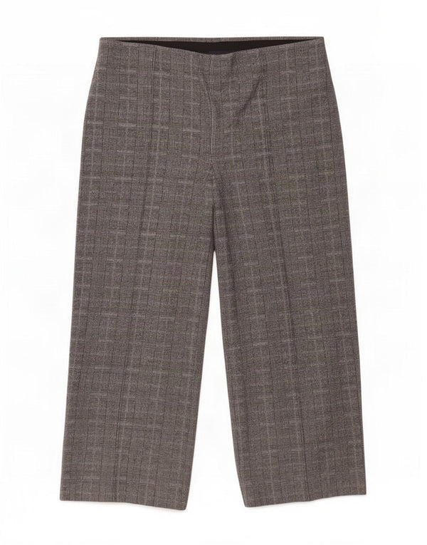 Marks & Spencer Γυναικείο ίσιο παντελόνι UK 18 XL W36 L28 Γκρι καρό