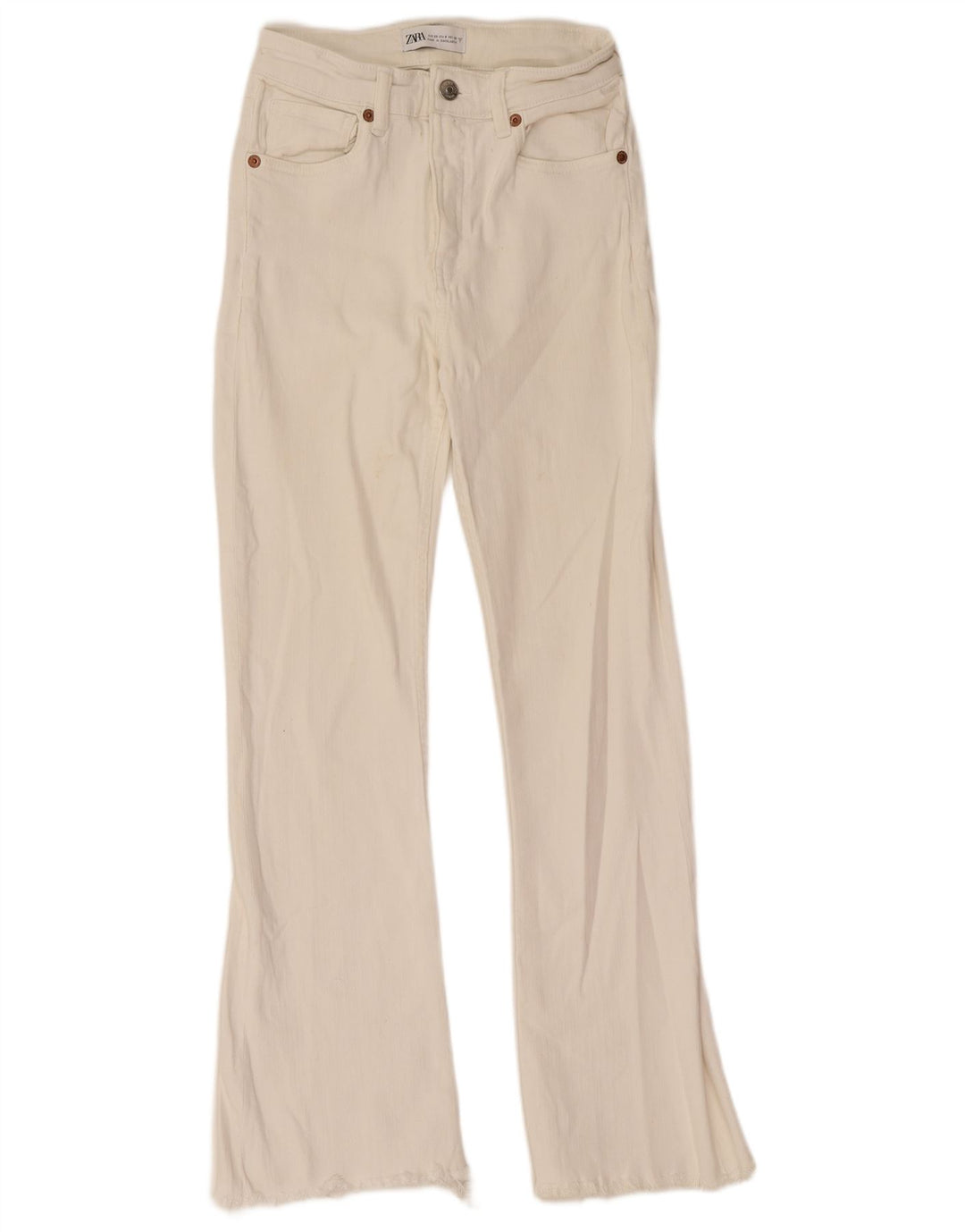 Zara Γυναικείο Τζιν EU 32 2XS W22 L26 Λευκό