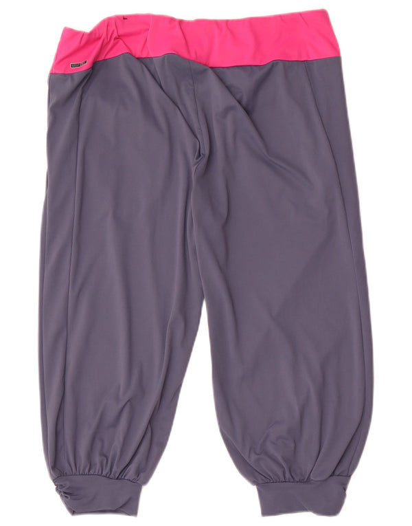 Puma Γυναικείο Αθλητικό Σορτς Βερμούδων UK 14 Large Grey Colourblock Sports