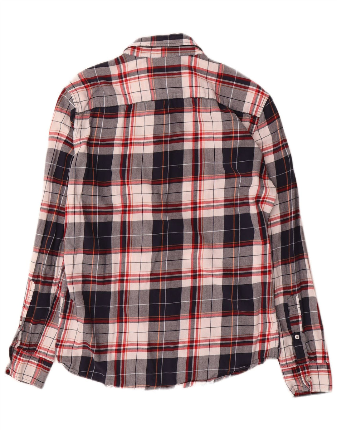 Ανδρικό πουκάμισο Jack Wills Slim Fit Small Navy Blue Check Cotton