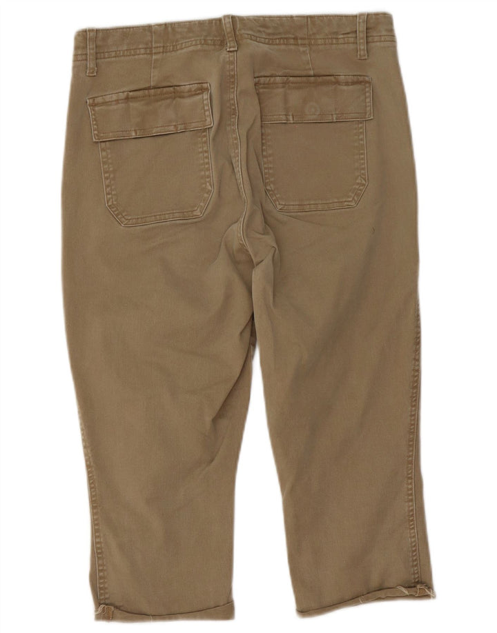 Gap Γυναικείο Κάπρι Παντελόνι US 8 Medium W30 L17 Χακί Βαμβακερό