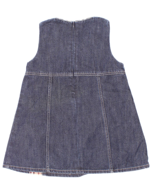 Burberry Baby Girls Αμάνικο Τζιν Φόρεμα 6-9 μηνών Μπλε βαμβακερό