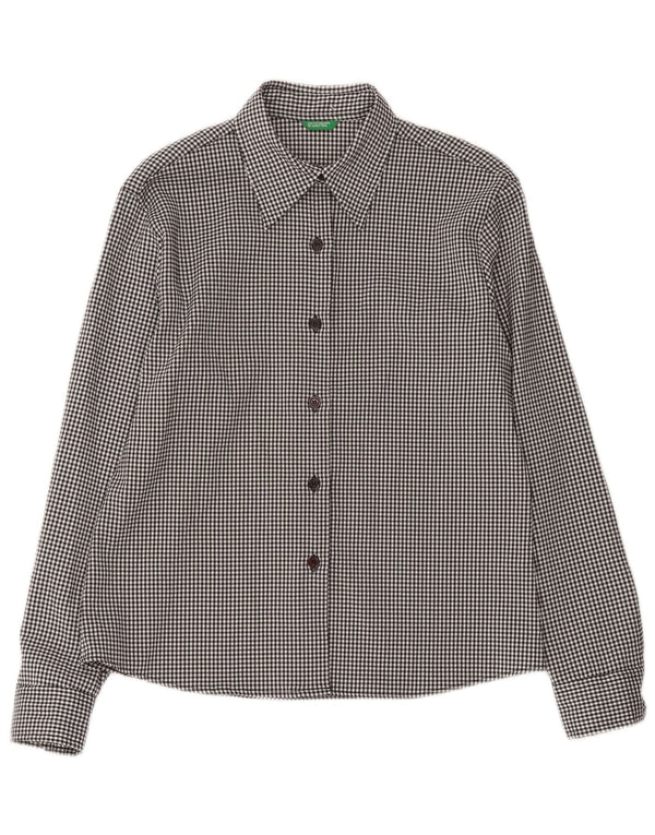 Γυναικείο πουκάμισο United Colors of Benetton UK 12 Medium Grey Gingham
