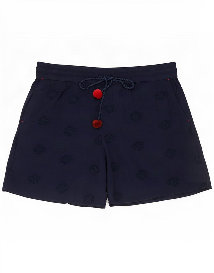 White Stuff Womens Casual Shorts Large W32 Navy Blue Polyester