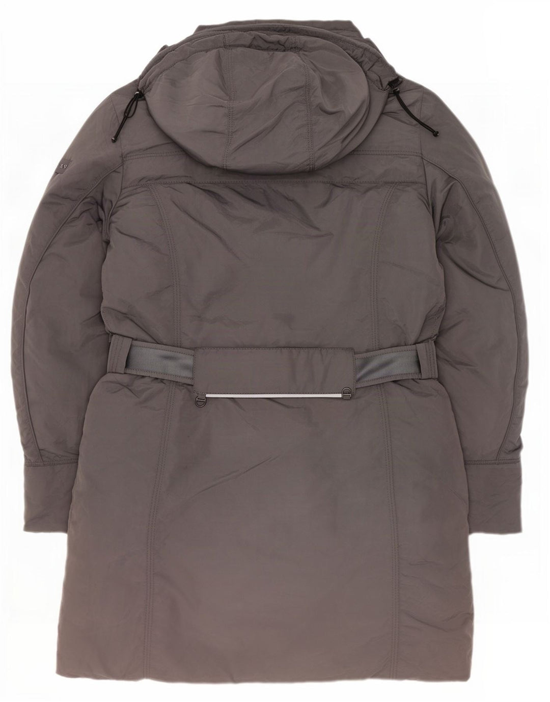 PEUTEREY Γυναικείο παλτό με κουκούλα IT 48 XL Grey Polyamide