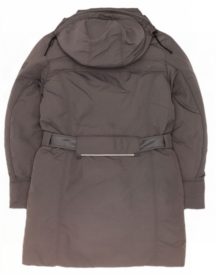 PEUTEREY Γυναικείο παλτό με κουκούλα IT 48 XL Grey Polyamide