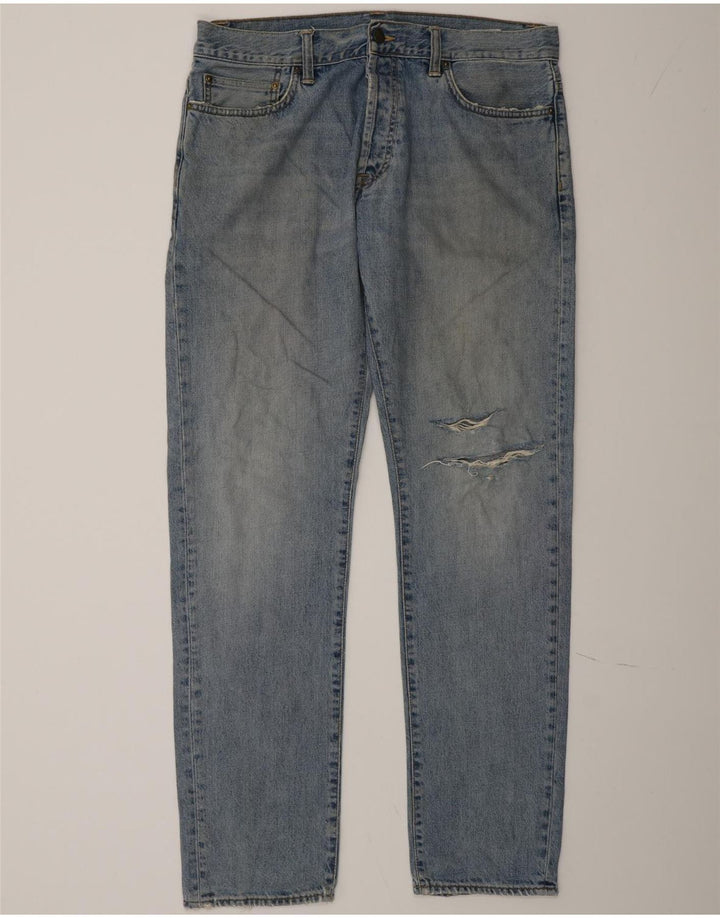 Ανδρικό τζιν Carhartt Distressed Straight W34 L34 Blue Cotton