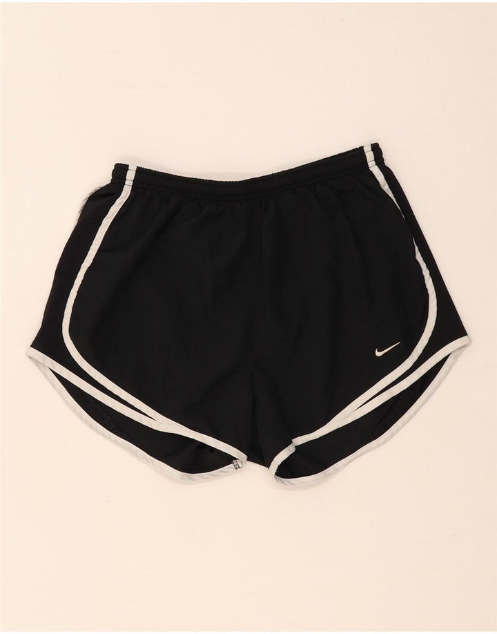 Γυναικείο αθλητικό σορτς Nike Dri Fit UK 12 μεσαίο μαύρο πολυεστέρα
