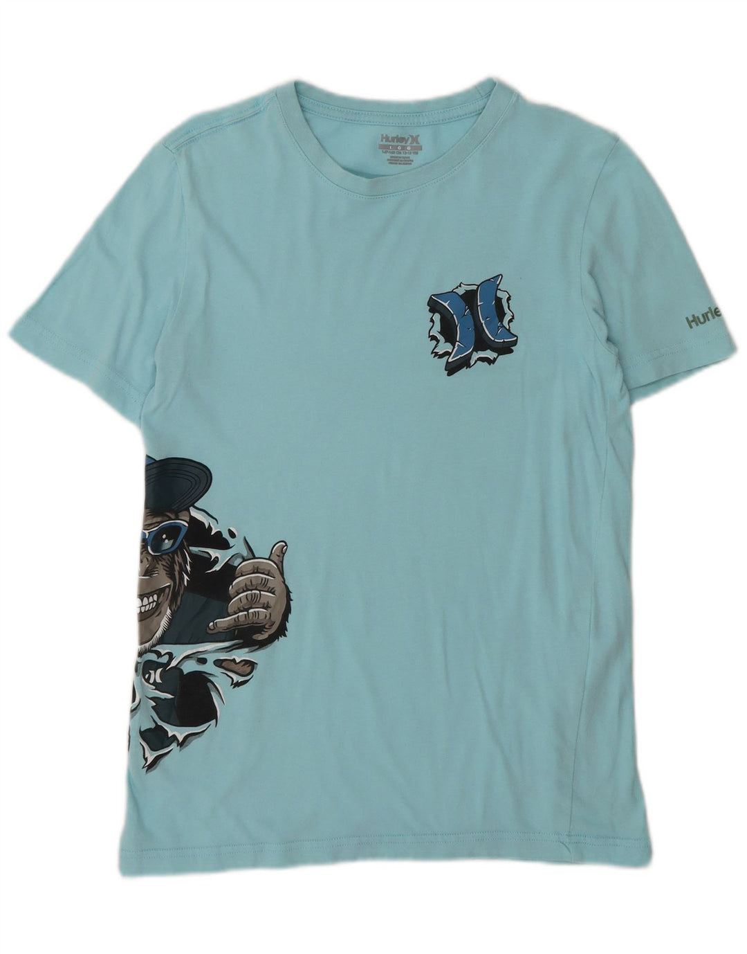 Μπλουζάκι Hurley Boys Graphic T-Shirt 12-13 ετών μεγάλο μπλε βαμβακερό