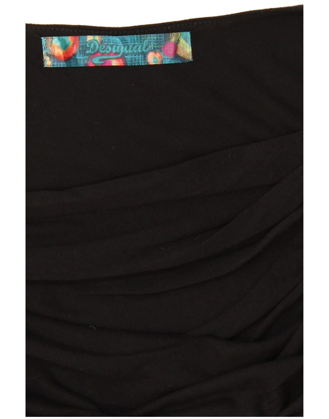 DESIGUAL Γυναικείο γραφικό μακρυμάνικο UK 10 μικρό μαύρο ριγέ