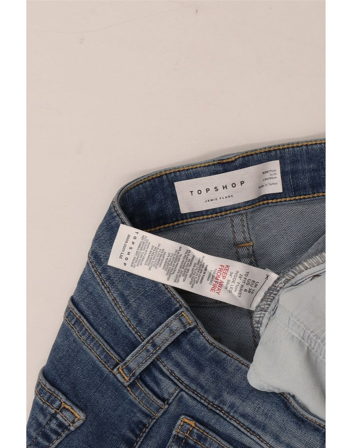 Topshop Γυναικείο Τζιν Jamie Flared W28 L34 Μπλε βαμβακερό