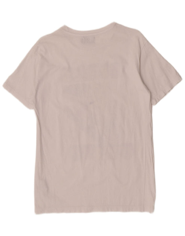 Converse Γυναικείο T-shirt Chuck Taylor γραφικό μπλουζάκι UK 10 μικρό λευκό βαμβακερό