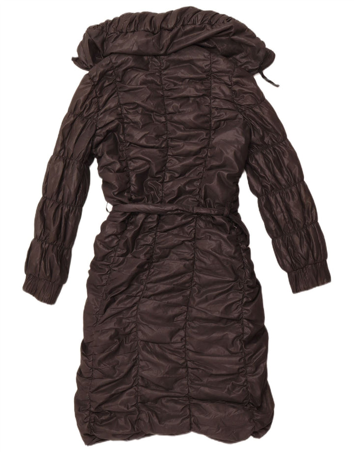 Stefanel Γυναικείο παλτό με επένδυση IT 42 Μεσαίο Μαύρο Πολυεστέρας