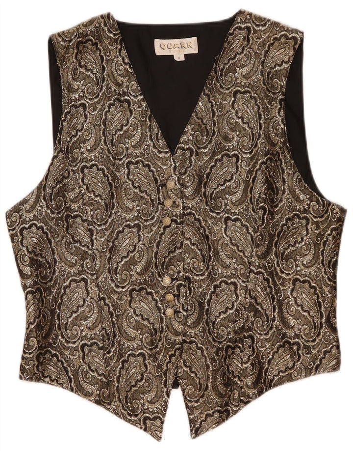 Γυναικείο γιλέκο Quark UK 14 Medium Grey Paisley Polyester