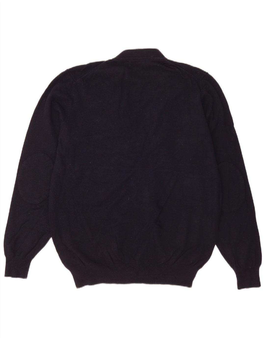 Ανδρικό πουλόβερ ζακέτα Massimo Dutti XL Navy Blue Wool