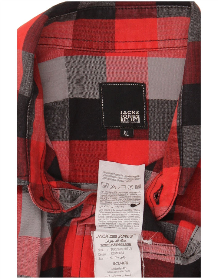 Jack & Jones Ανδρικό πουκάμισο XL Πολύχρωμο βαμβακερό καρό