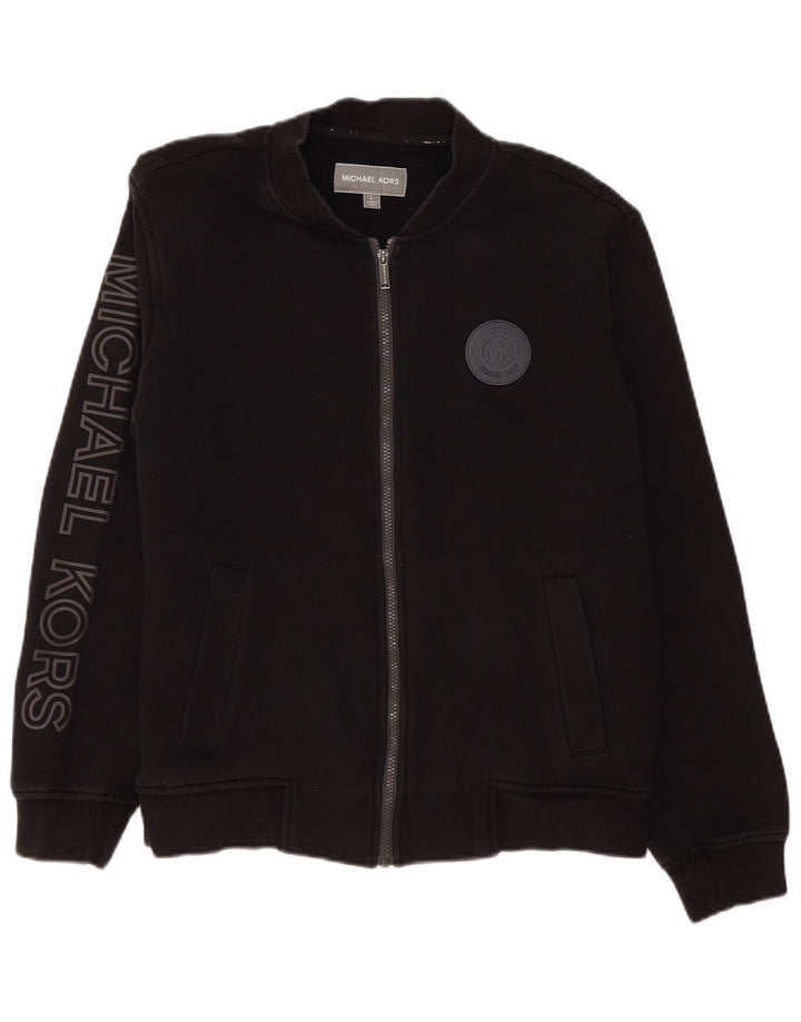 Michael Kors Ανδρική φόρμα φόρμας με γραφικές φόρμες Top Jacket μεγάλο μαύρο βαμβακερό