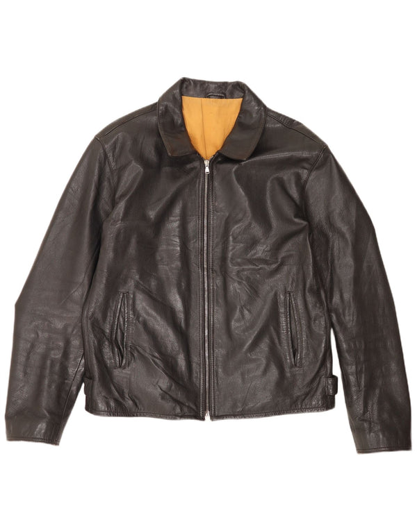 Protagonist Ανδρικό Δερμάτινο Μπουφάν UK 40 Large Μαύρο