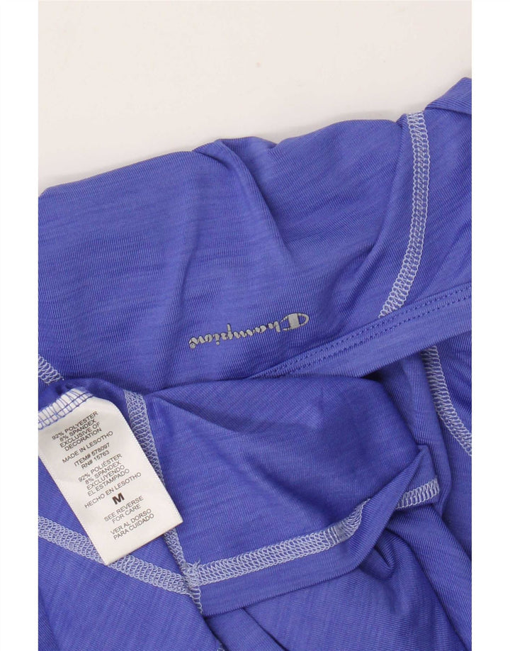 Champion Womens Top Long Sleeve UK 12 Medium Purple Polyester