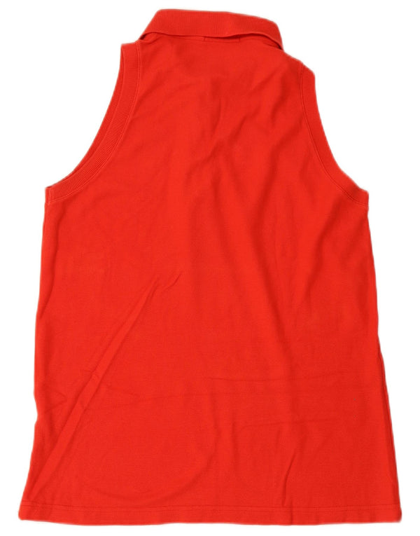 Γυναικείο αμάνικο μπλουζάκι πόλο FILA IT 46 μεγάλο κόκκινο βαμβακερό