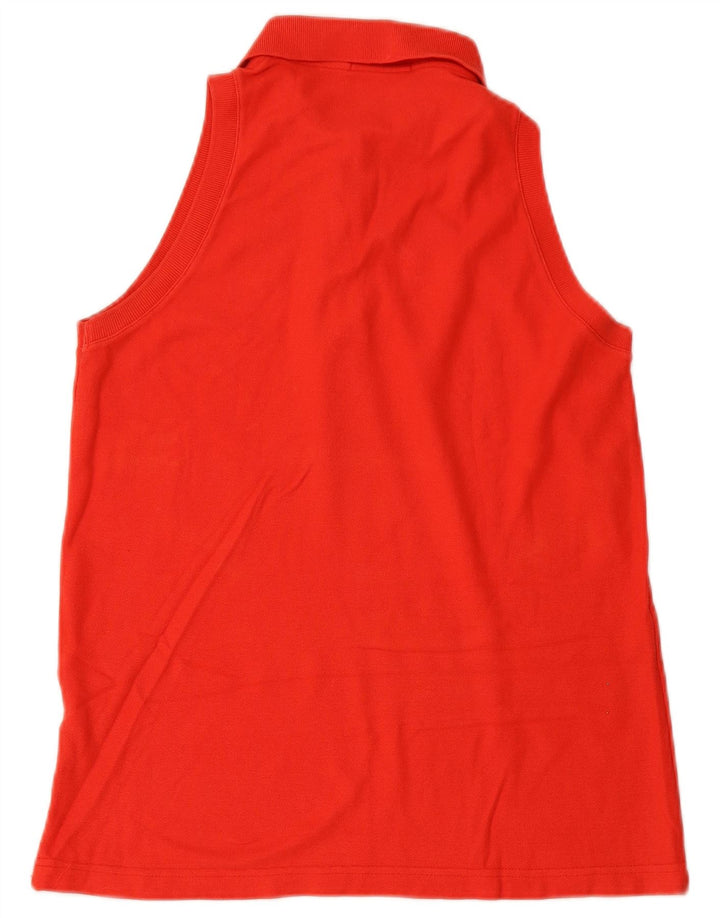 Γυναικείο αμάνικο μπλουζάκι πόλο FILA IT 46 μεγάλο κόκκινο βαμβακερό