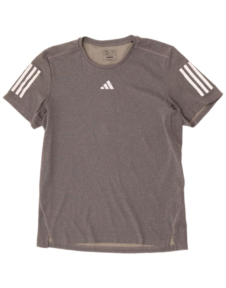 Adidas Ανδρικό T-Shirt Aeroready Regular Fit Top μεγάλο γκρι πολυεστέρας