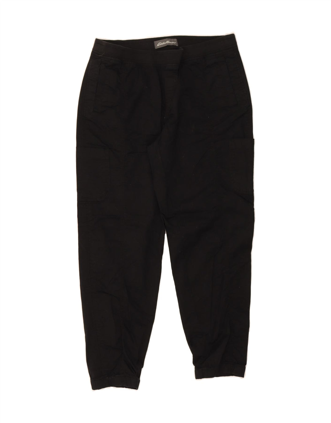 EDDIE BAUER Womens Cargo Tracksuit Trousers Joggers US 12 Large  Black Vintage Eddie Bauer and Second-Hand Eddie Bauer from Messina Hembry 