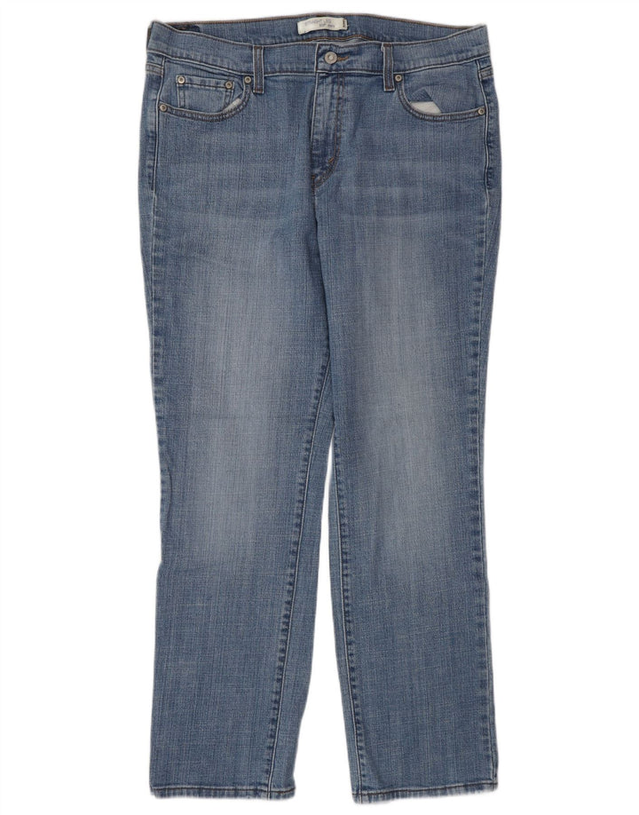 Levi's Womens 505 Straight Jeans US 14 XL W34 L30 Blue Cotton