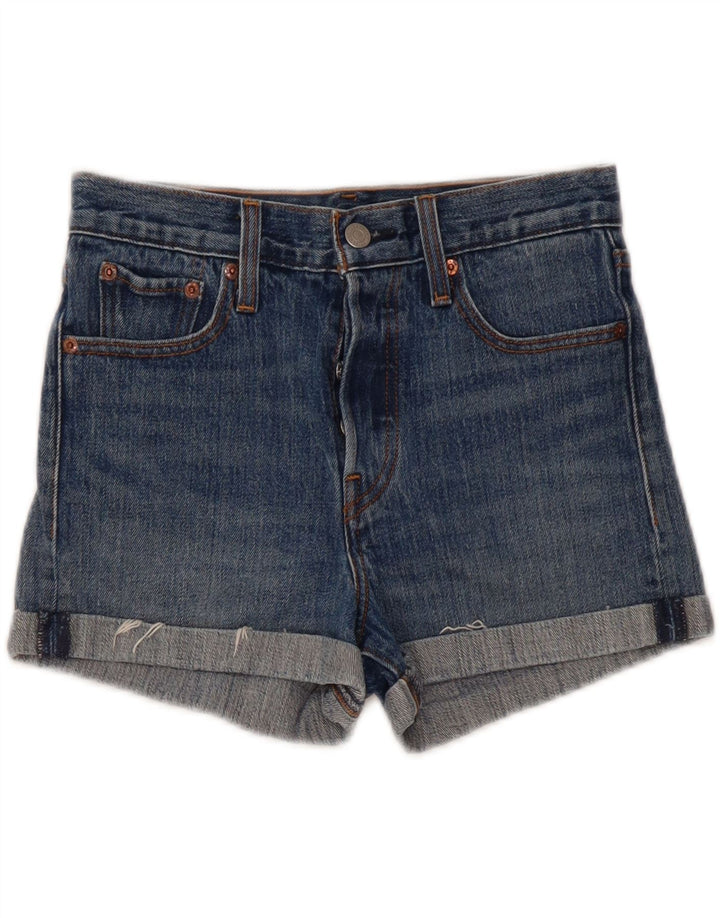 Γυναικείο τζιν σορτς Levi's W26 μικρό μπλε βαμβακερό