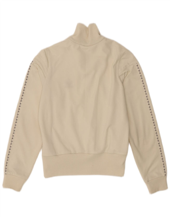 Γυναικεία αθλητική φόρμα γραφικών Adidas Top Jacket UK 14 Medium Off White