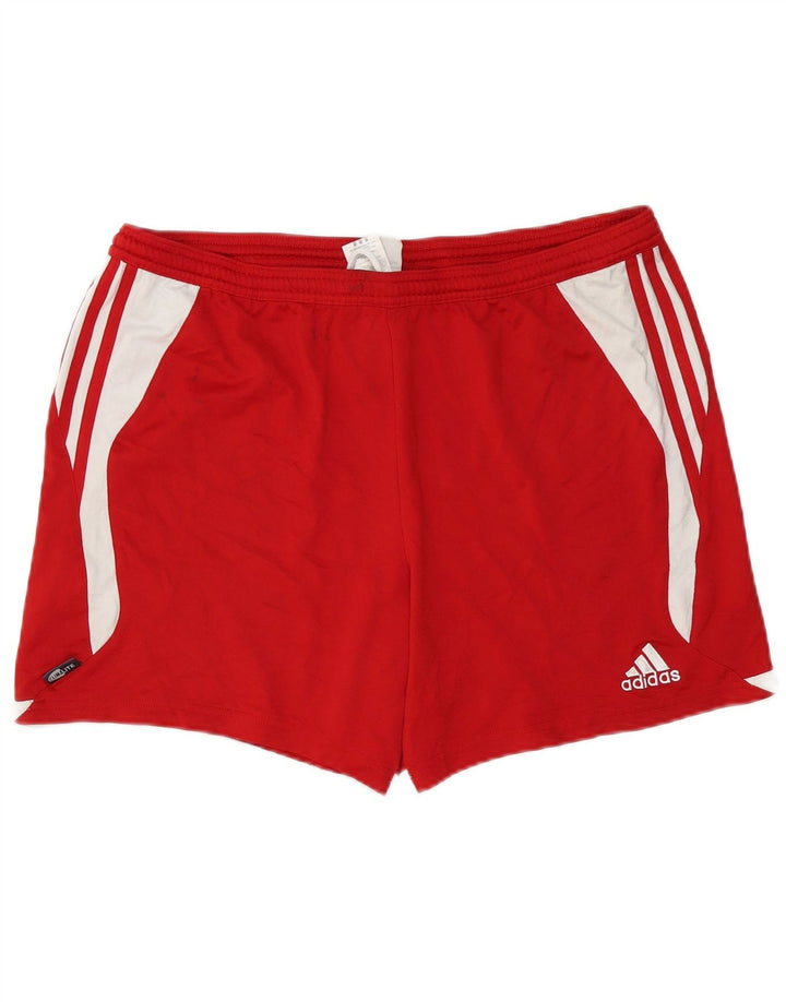Ανδρικό αθλητικό σορτς Adidas Climalite XL Red Colourblock Πολυεστέρας