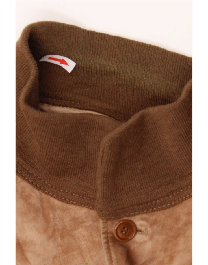 Vintage Ανδρικό Suede Jacket UK 38 Medium Brown