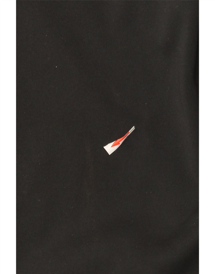 Ανδρικό πουλόβερ Nike με φερμουάρ Dri Fit με κουκούλα από μικρό μαύρο πολυεστέρα