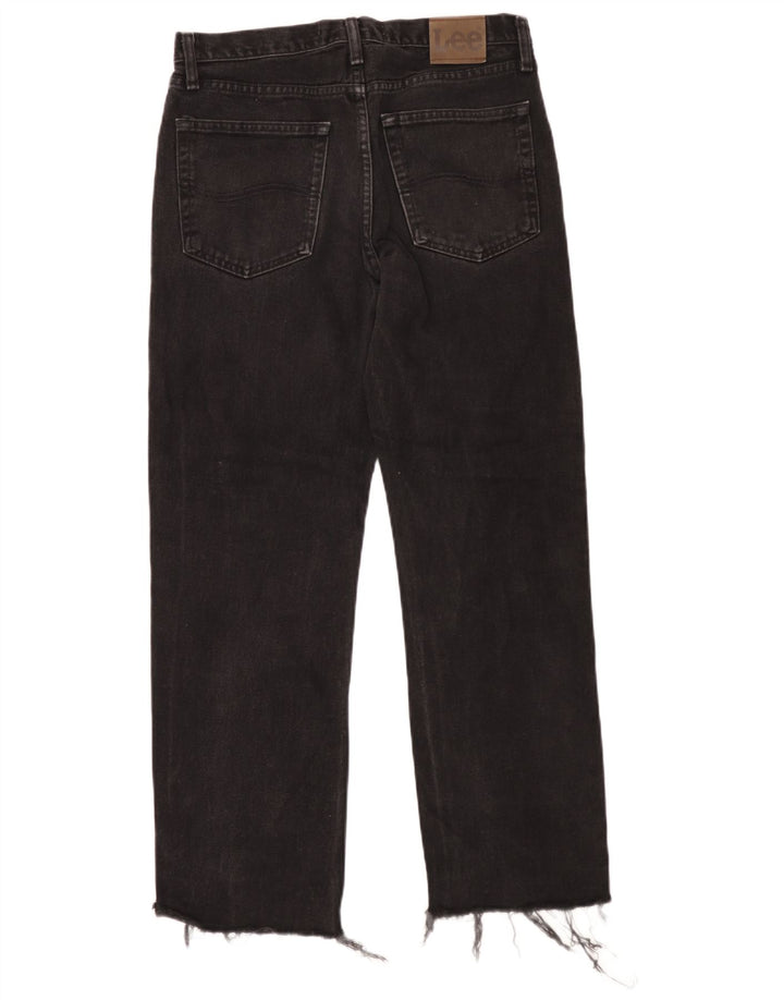 Ανδρικό τζιν Lee Regular Fit ίσιο W32 L30 μαύρο βαμβακερό