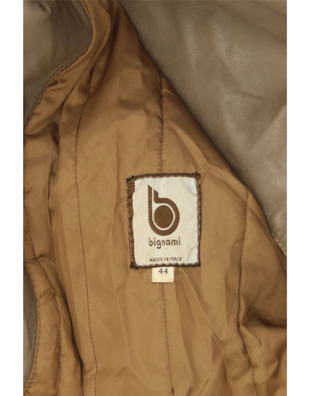 Bignami Γυναικείο Δερμάτινο Μπουφάν IT 44 Medium Grey